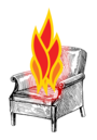 XPhi Burning Armchair